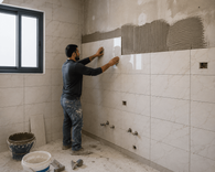 تركيب بلاط جدران مطبخ او حمام 3×4